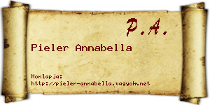 Pieler Annabella névjegykártya